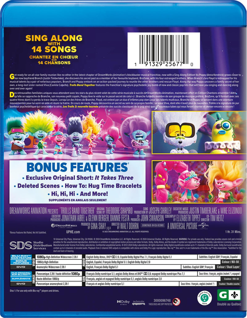 Trolls Band Together (Blu-ray + DVD) [Blu-Ray]