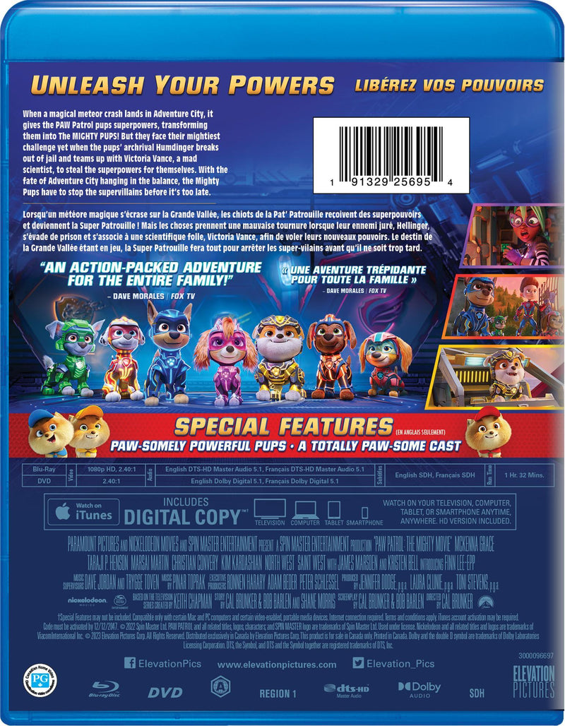 PAW Patrol: The Mighty Movie [Blu-ray]