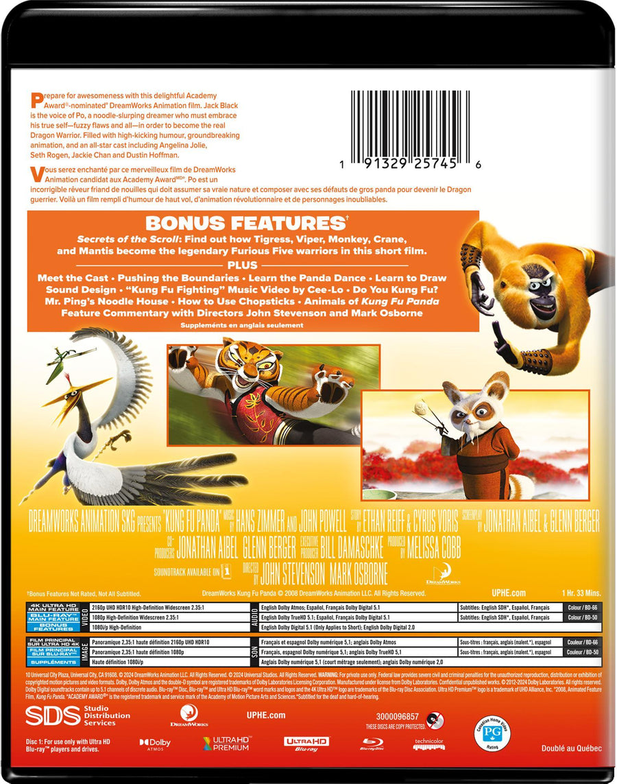 Kung Fu Panda (4K Ultra HD + Blu-ray) [UHD]