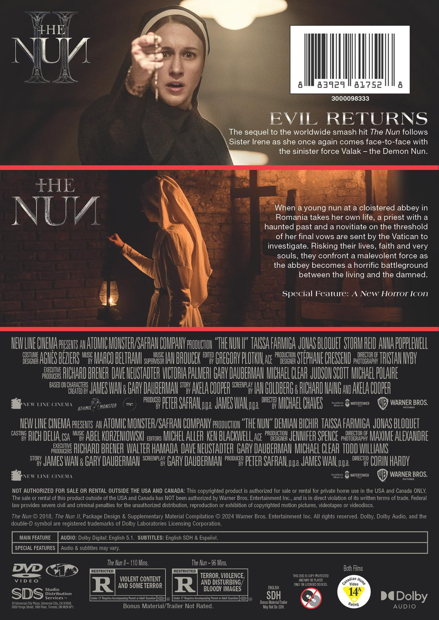 The Nun 2-Film Collection [DVD]