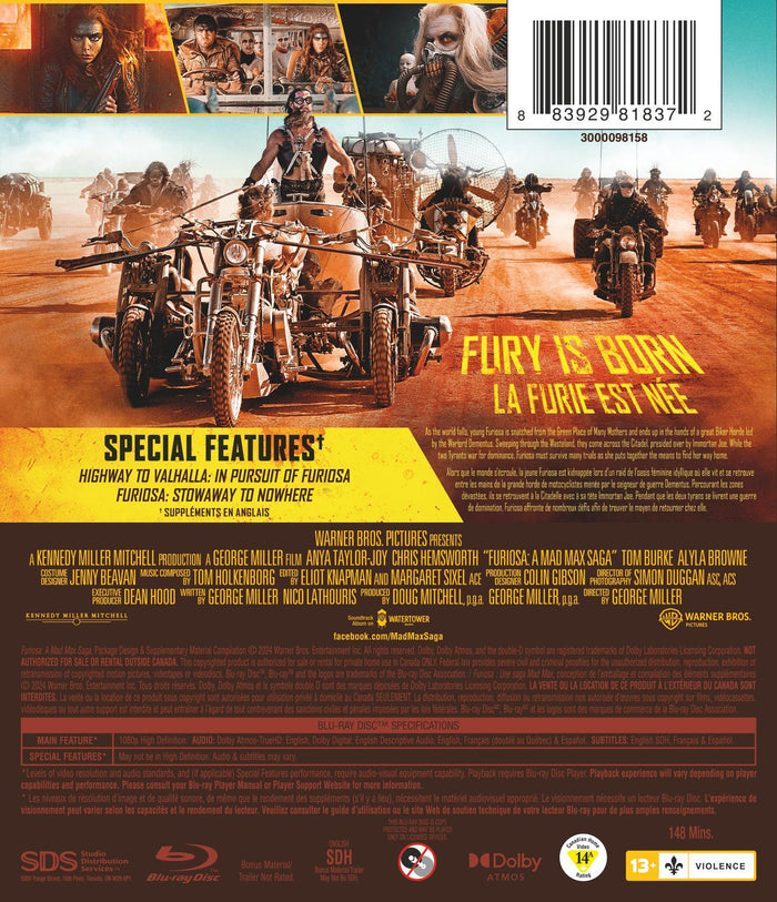Furiosa: A Mad Max Saga [Blu-ray]