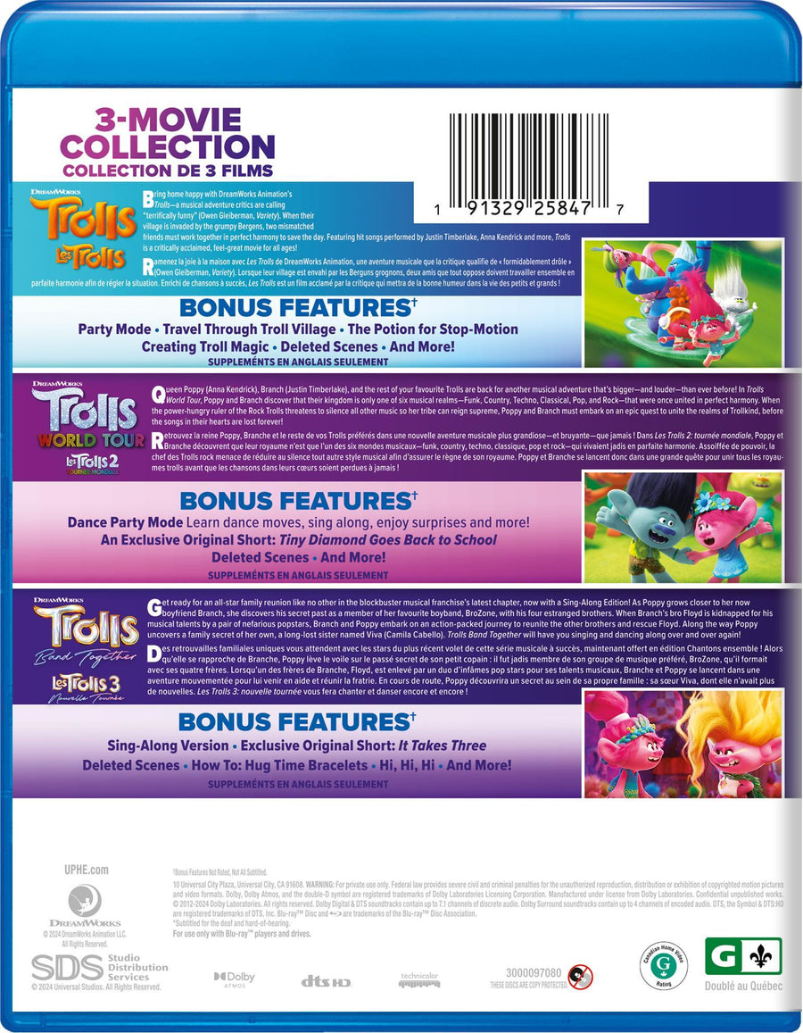 Trolls 3-Movie Collection [Blu-Ray]
