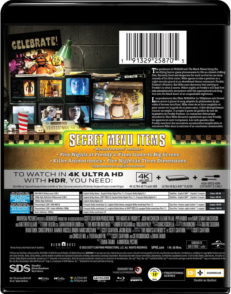Five Nights at Freddy's (4K Ultra HD + Blu-ray) [UHD]