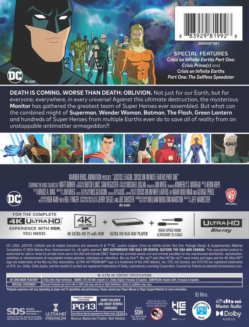 Justice League: Crisis on Infinite Earths: Part One - Steelbook [UHD]