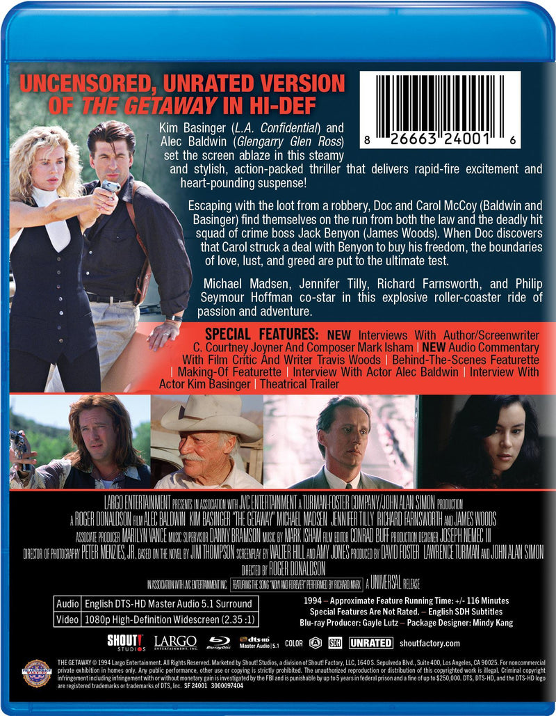 THE GETAWAY (1994) [Blu-ray]
