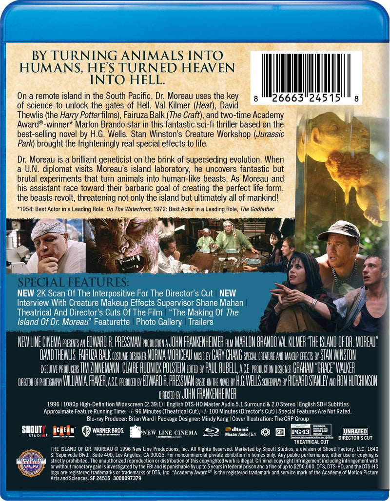The Island Of Dr. Moreau [Collector's Edition] [Blu-ray]