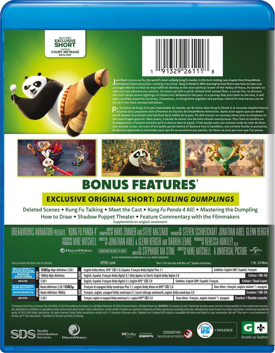 Kung Fu Panda 4 (Blu-ray + DVD) [Blu-Ray]