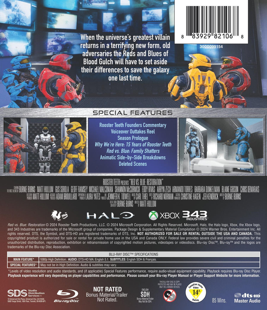 Red vs. Blue: Restoration [Blu-ray]