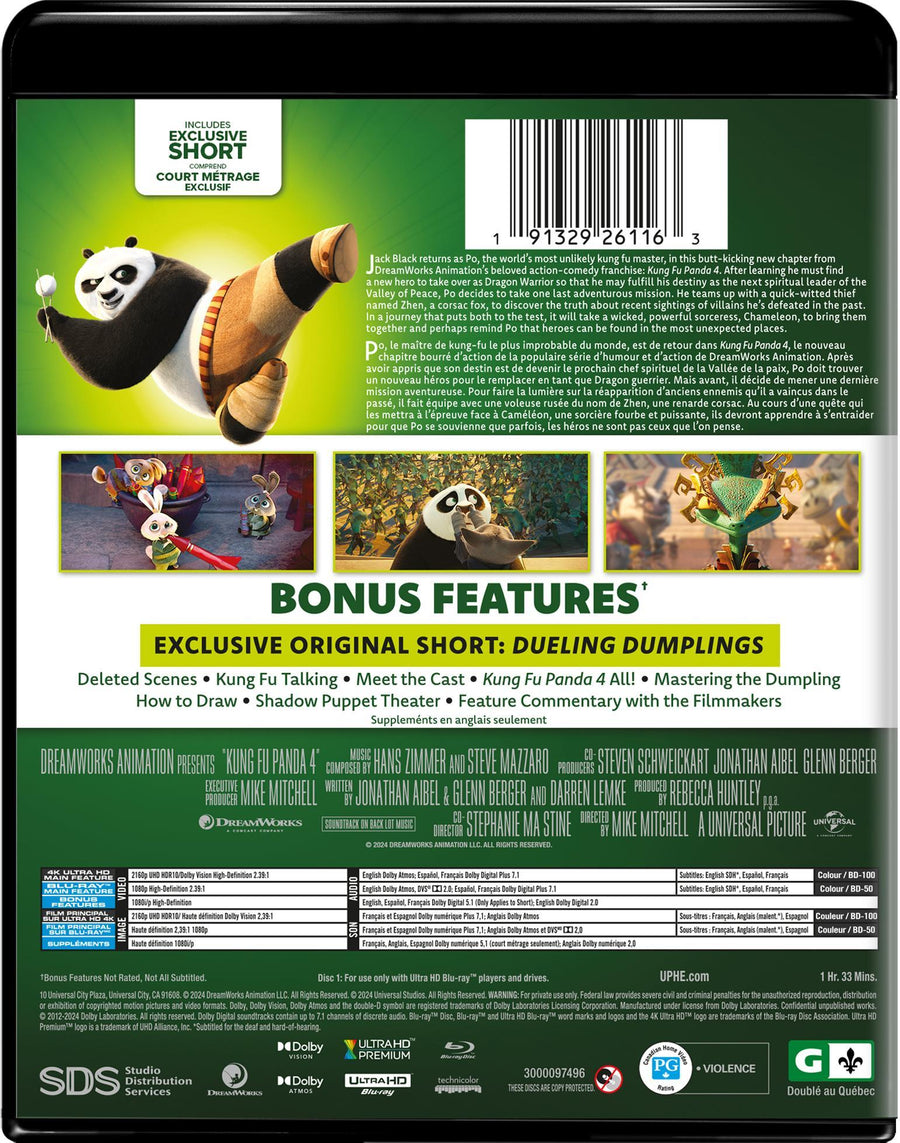 Kung Fu Panda 4 (4K Ultra HD + Blu-ray) [UHD]