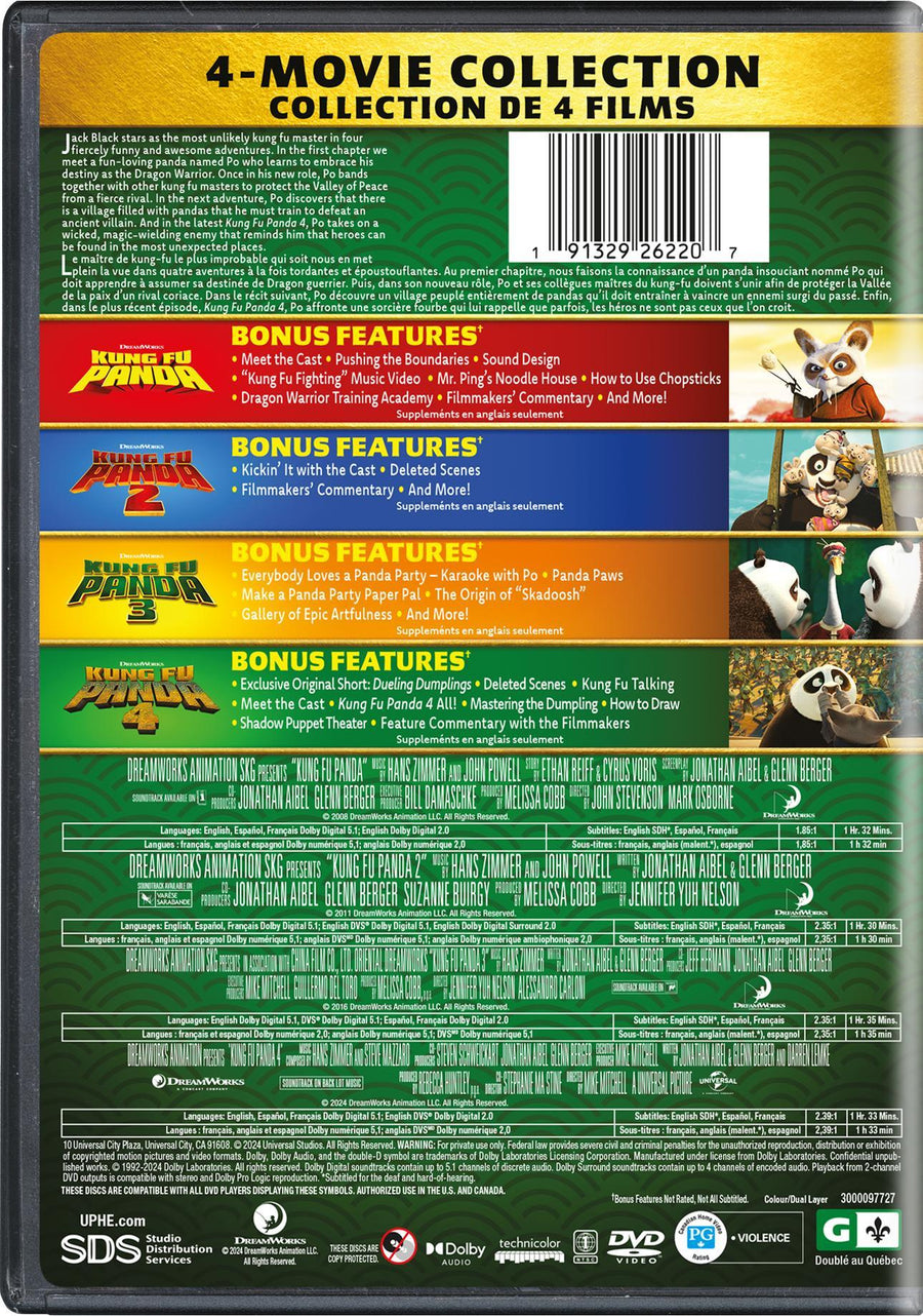 Kung Fu Panda: 4-Movie Collection [DVD]