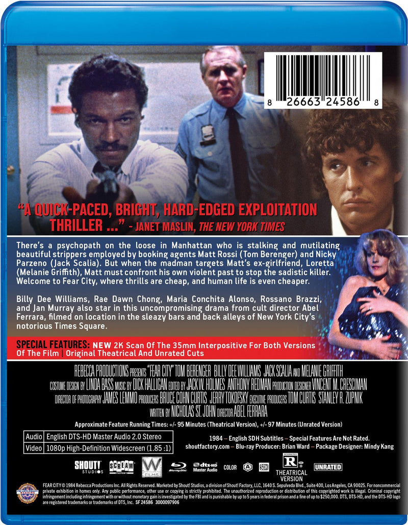 FEAR CITY (1984) [Blu-ray]