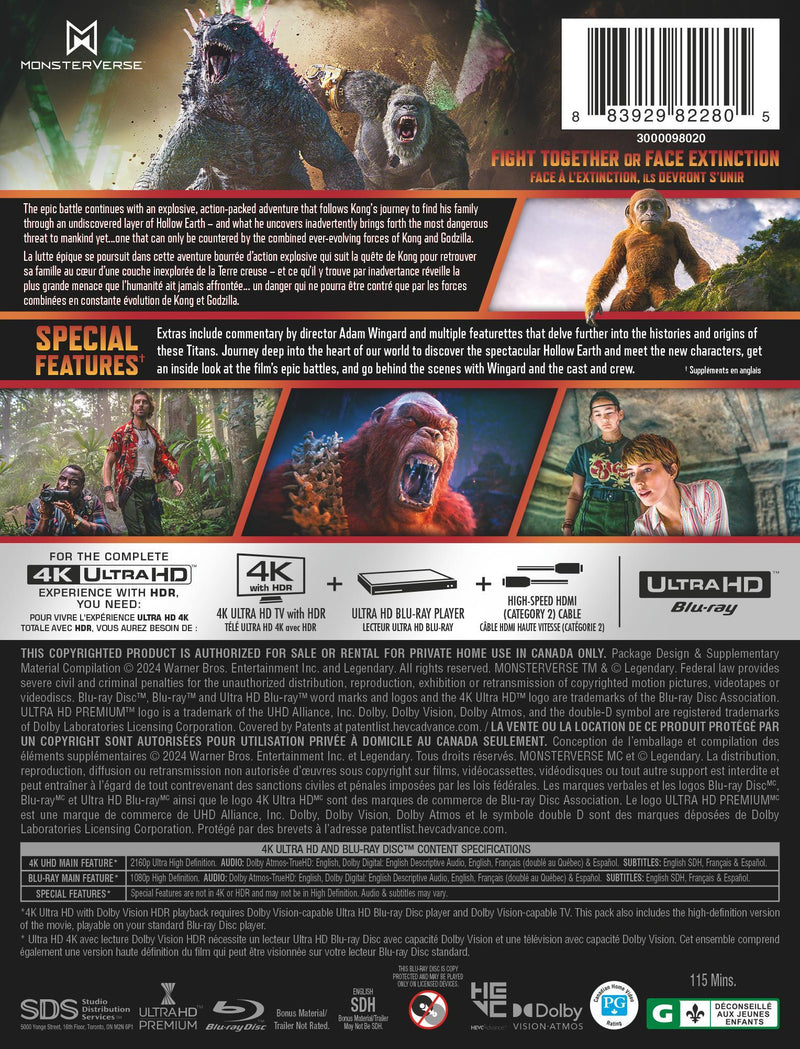 Godzilla x Kong: The New Empire Steelbook (Steelbook) [UHD]
