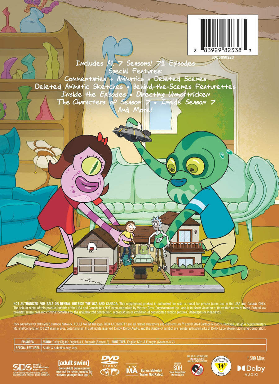 Rick and Morty: The Complete Seasons 1 – 7 [DVD]