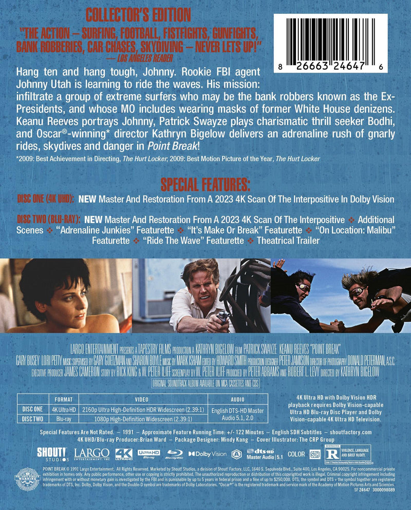 Point Break (1991) - Limited Edition Steelbook [UHD]