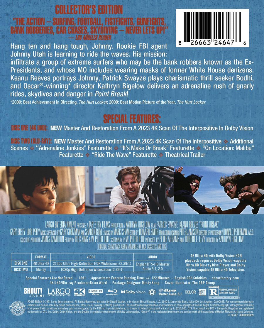 Point Break (1991) - Limited Edition Steelbook [UHD]