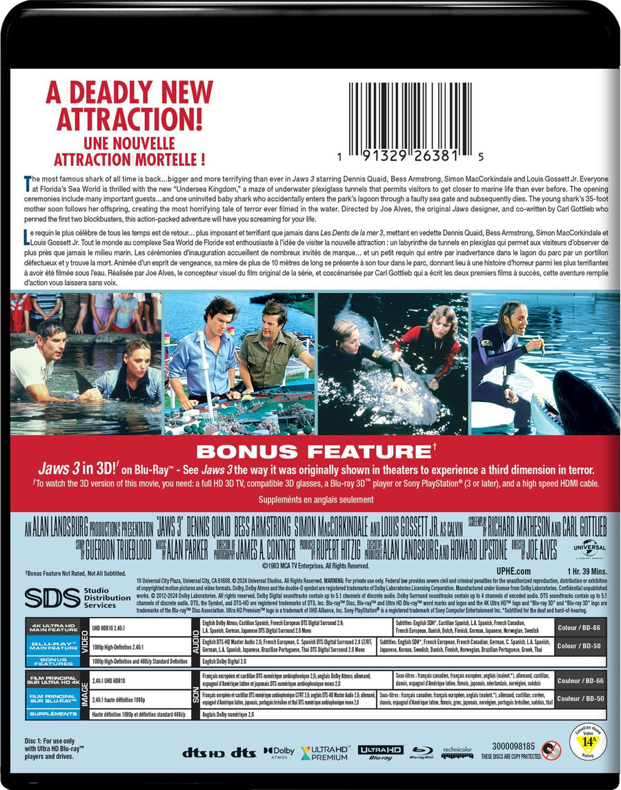 Jaws 3 (4K Ultra HD + Blu-ray) [UHD]