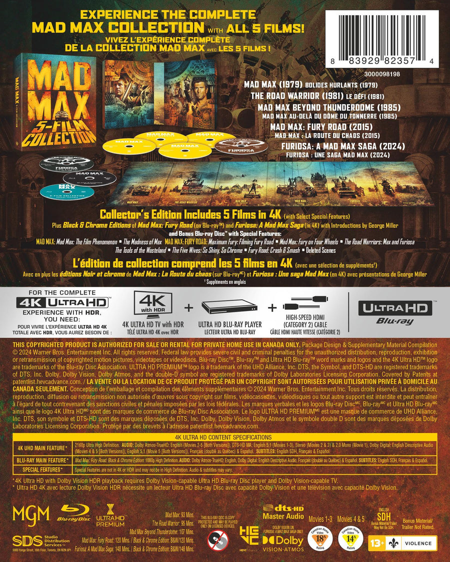 Mad Max 5-Film Collection [UHD]