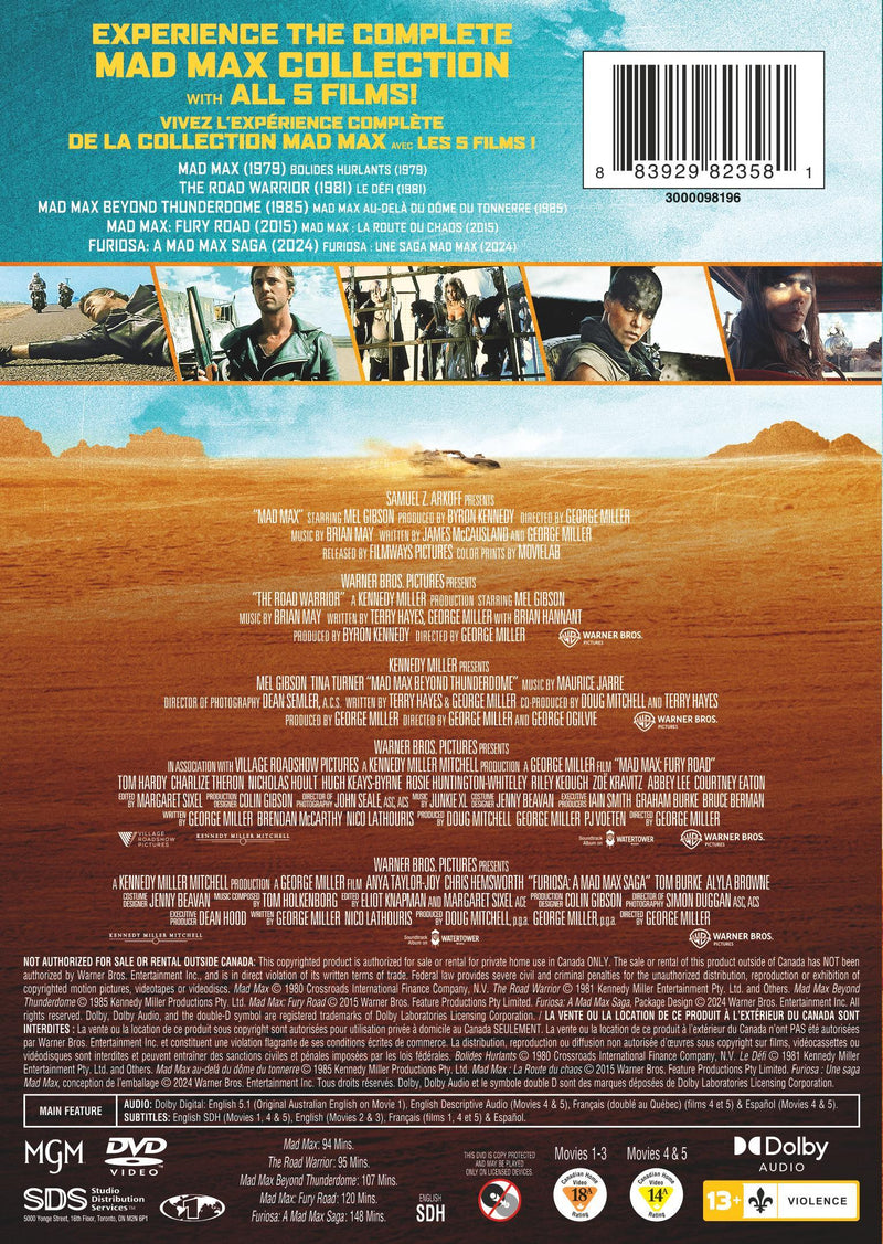 Mad Max 5-Film Collection [DVD]