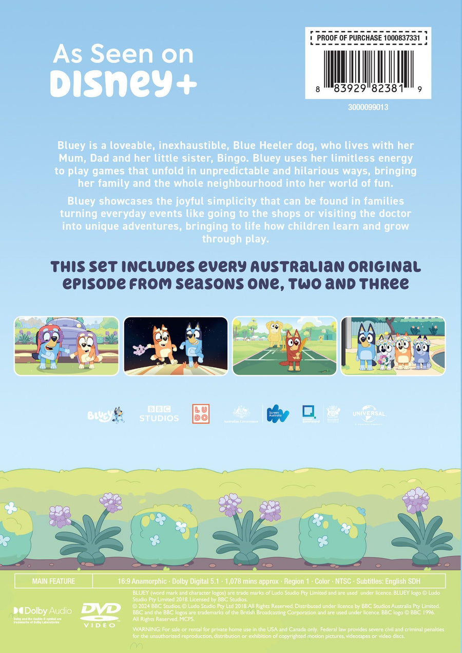 Bluey: Seasons One - Three [DVD]