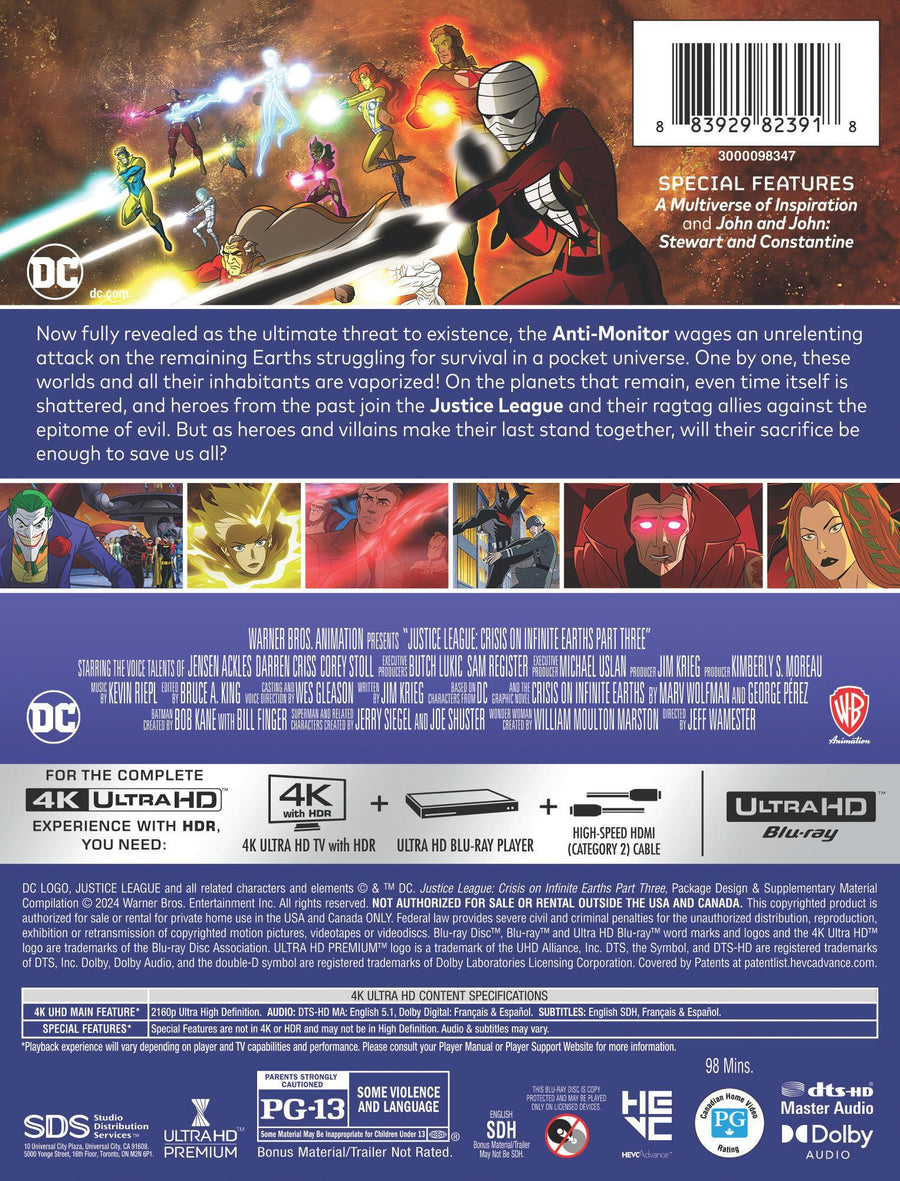 Justice League: Crisis on Infinite Earths Part 3 [UHD]