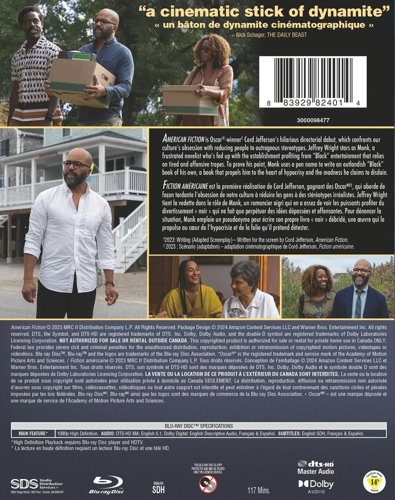 American Fiction [Blu-ray]