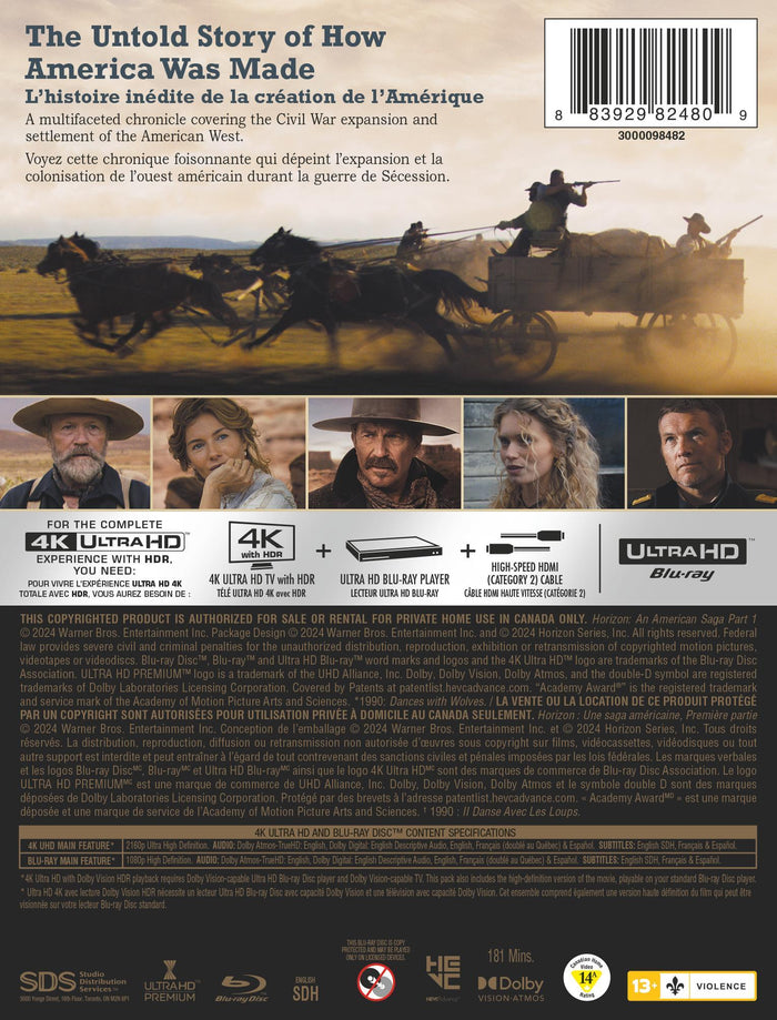 Horizon: An American Saga Chapter 1 (Steelbook) [UHD]