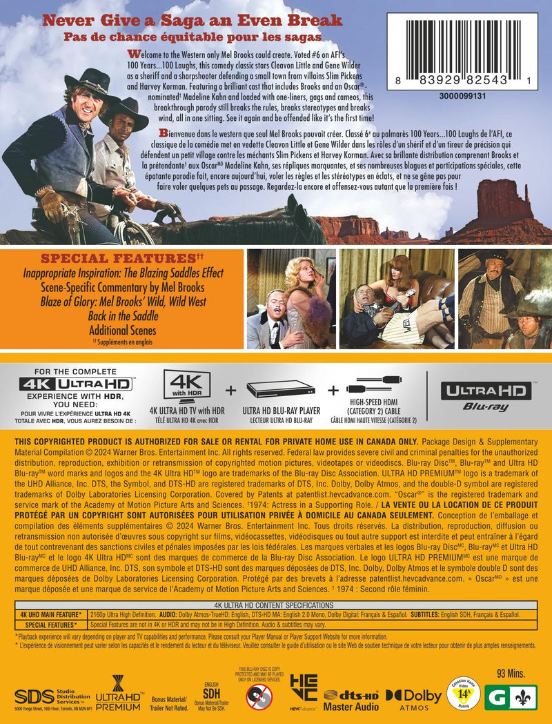 Blazing Saddles (Steelbook) [UHD]