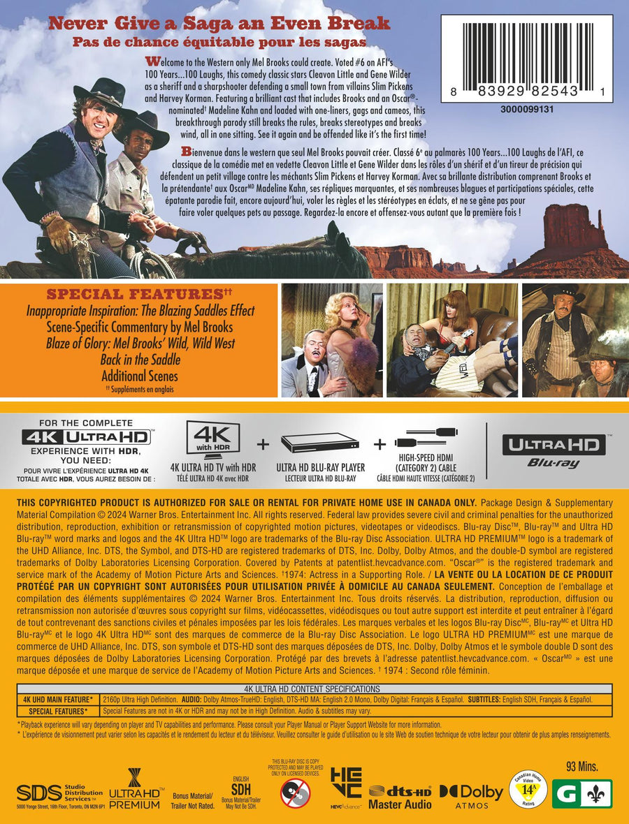 Blazing Saddles (Steelbook) [UHD]