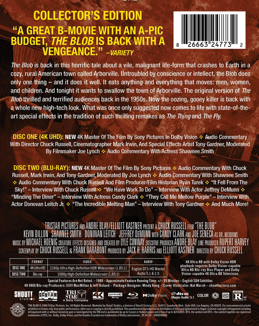 The Blob (1988) (Limited Edition Steelbook) [UHD]