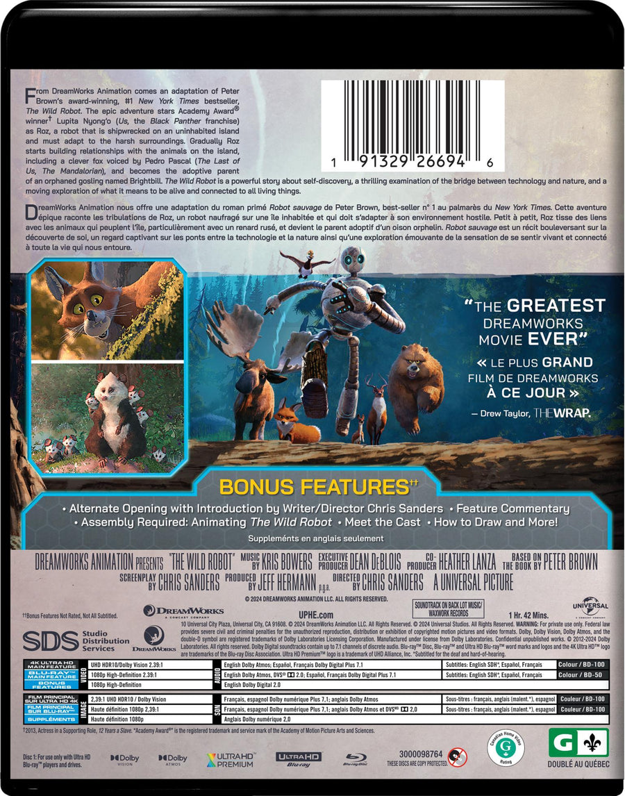 The Wild Robot (4K Ultra HD + Blu-ray) [UHD]