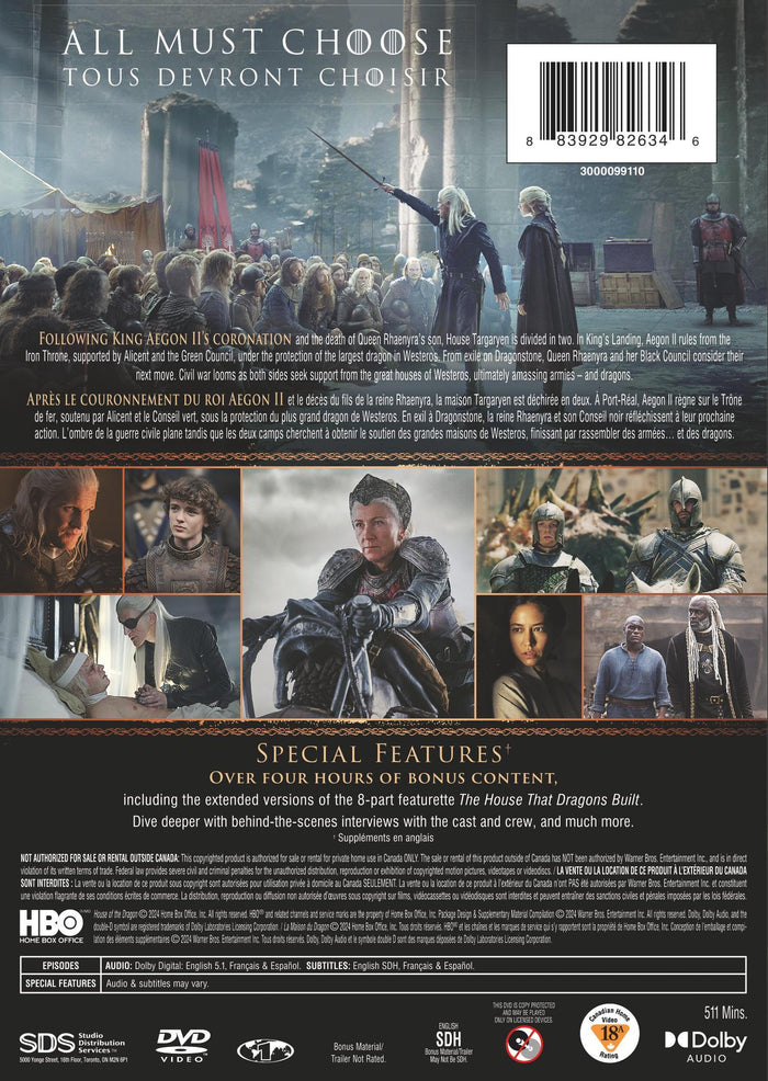House of the Dragon: The Complete Second Season [DVD]