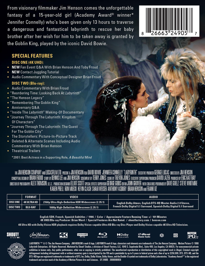 Labyrinth (1986) - Limited Edition Steelbook [UHD]