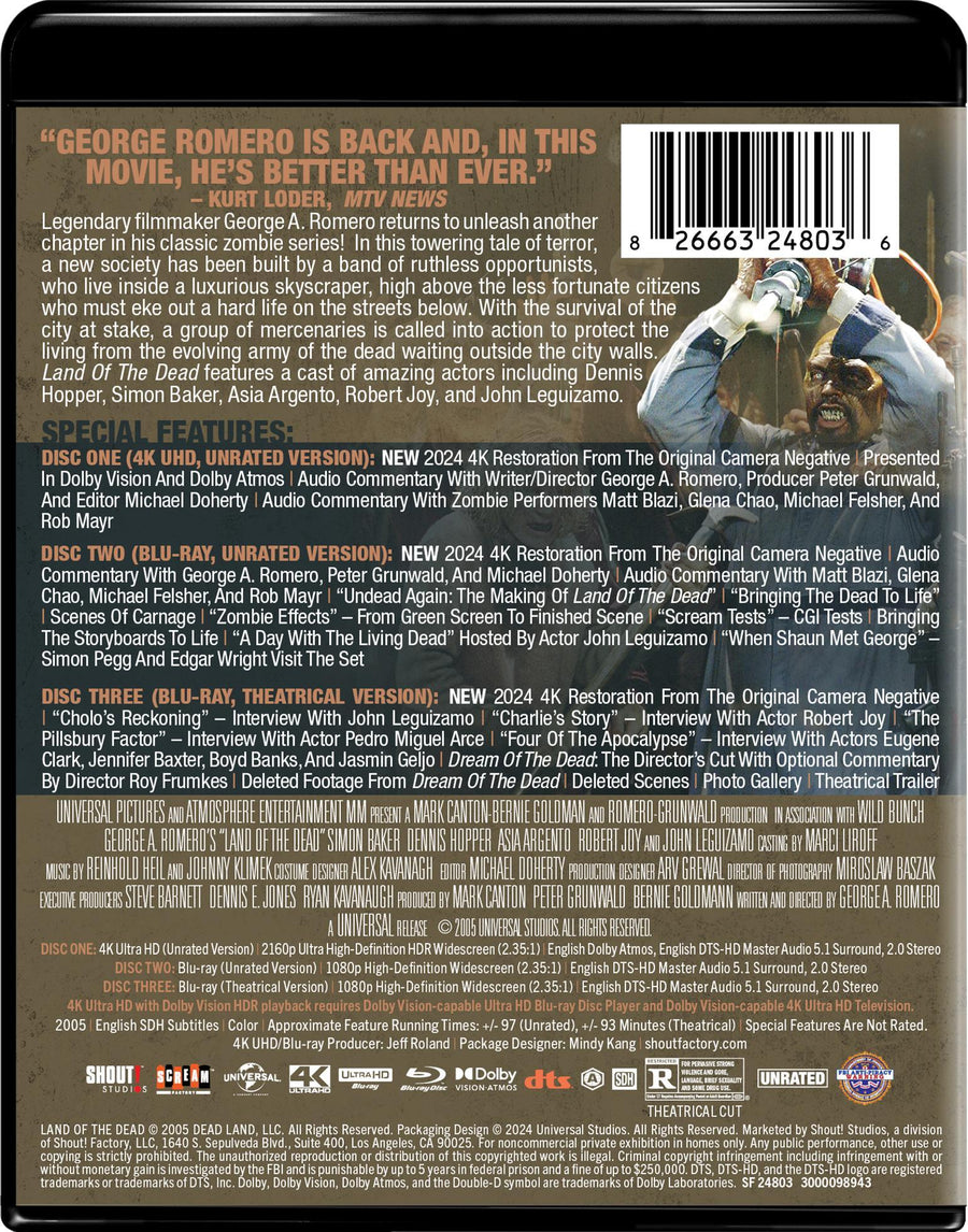 George A. Romero's Land of the Dead (Collector's Edition) [UHD]