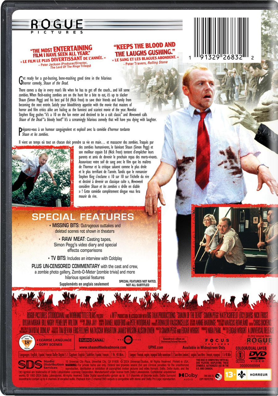 Shaun of the Dead (20th Anniversary edition) [DVD]