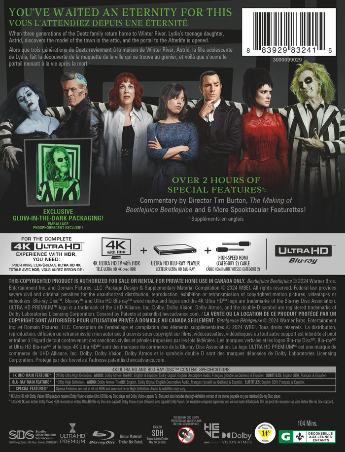 Beetlejuice Beetlejuice (Steelbook) [UHD]