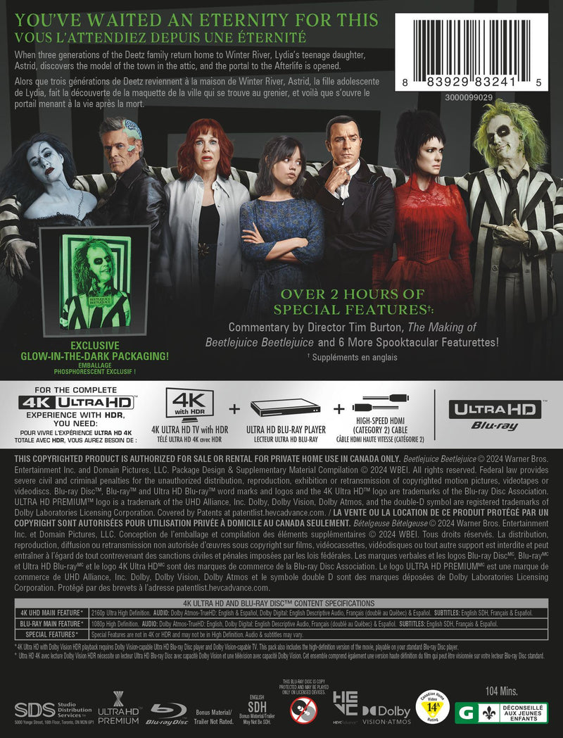 Beetlejuice Beetlejuice (Steelbook) [UHD]