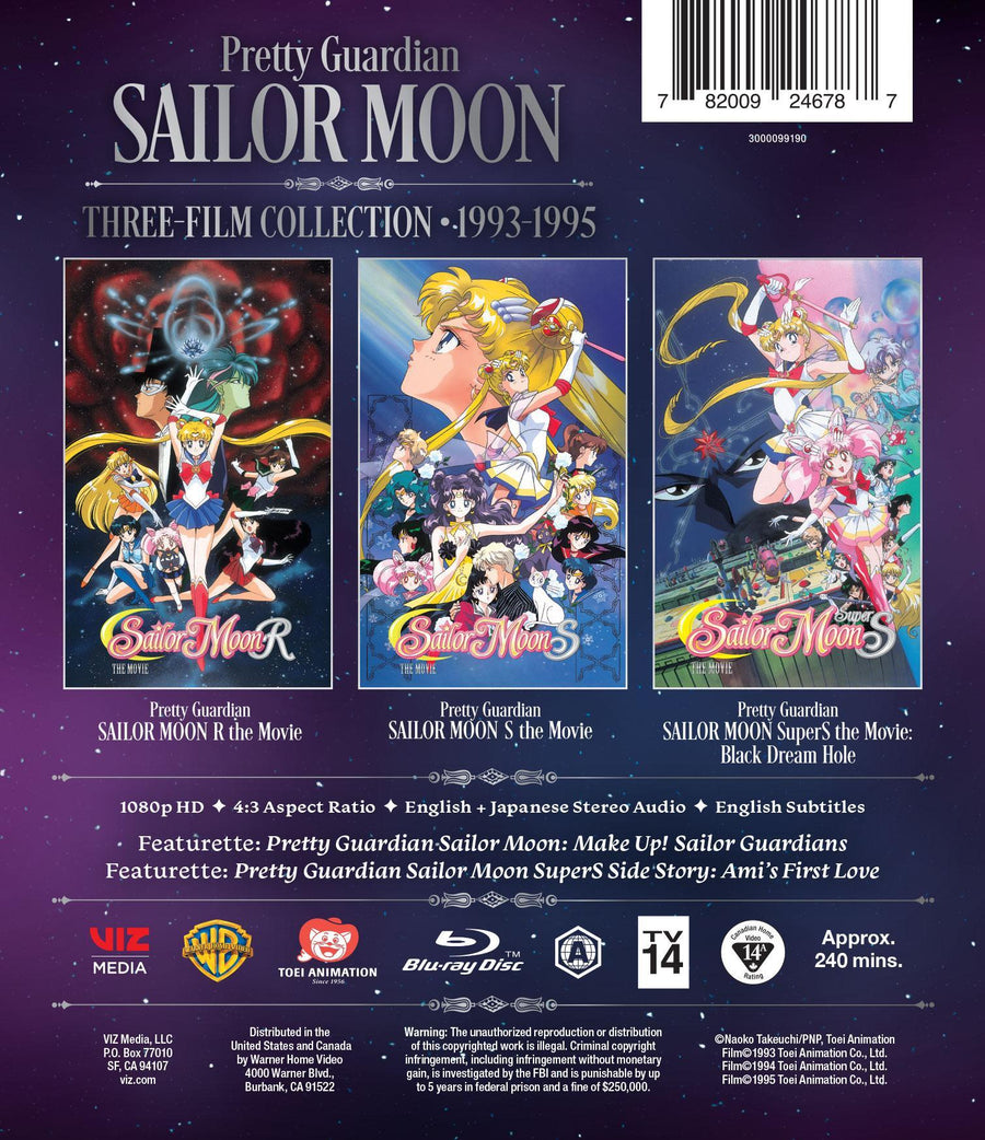 Sailor Moon Three-Film Collection [Blu-ray]