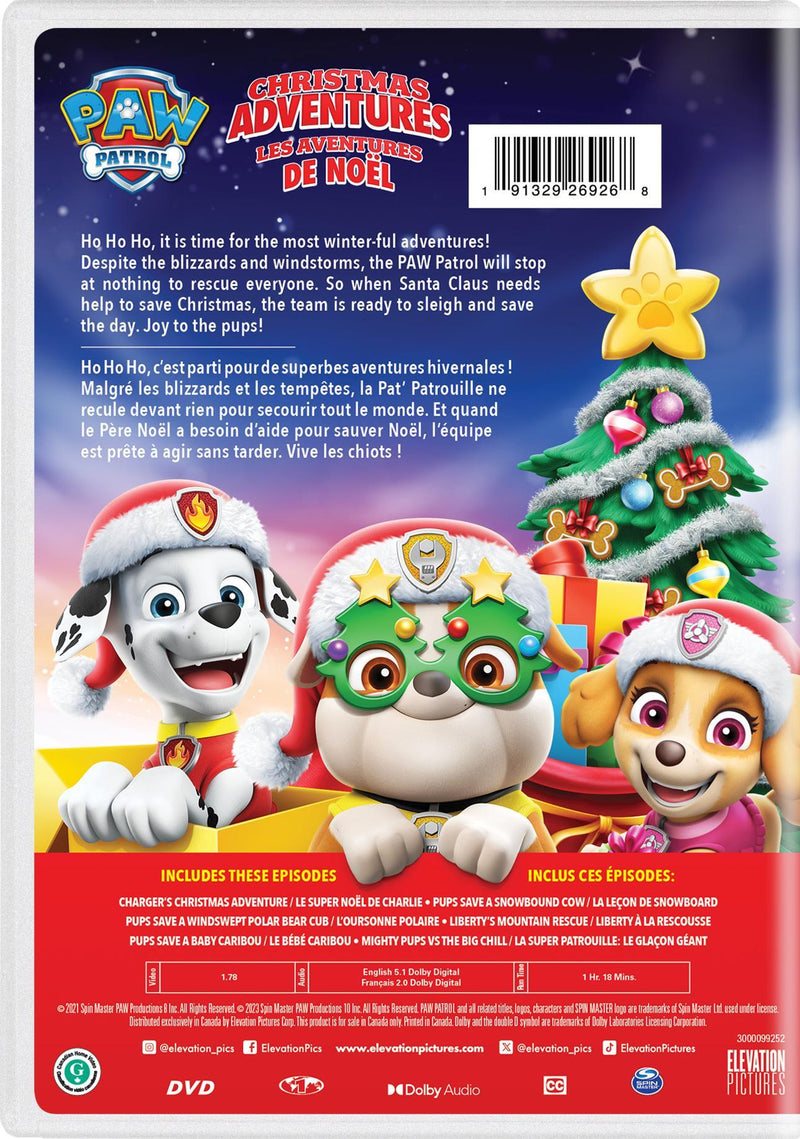 PAW Patrol: Christmas Adventures [DVD]