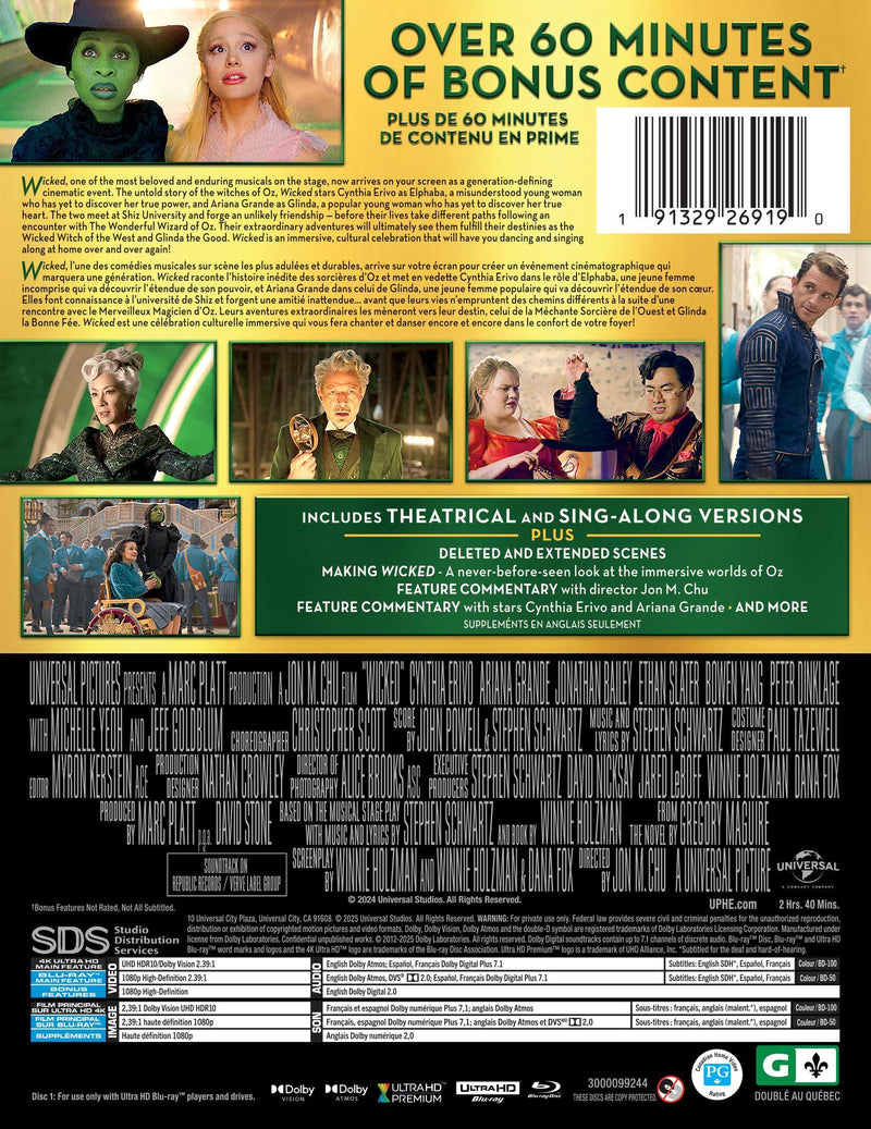 Wicked (4K Ultra HD + Blu-ray) [UHD]