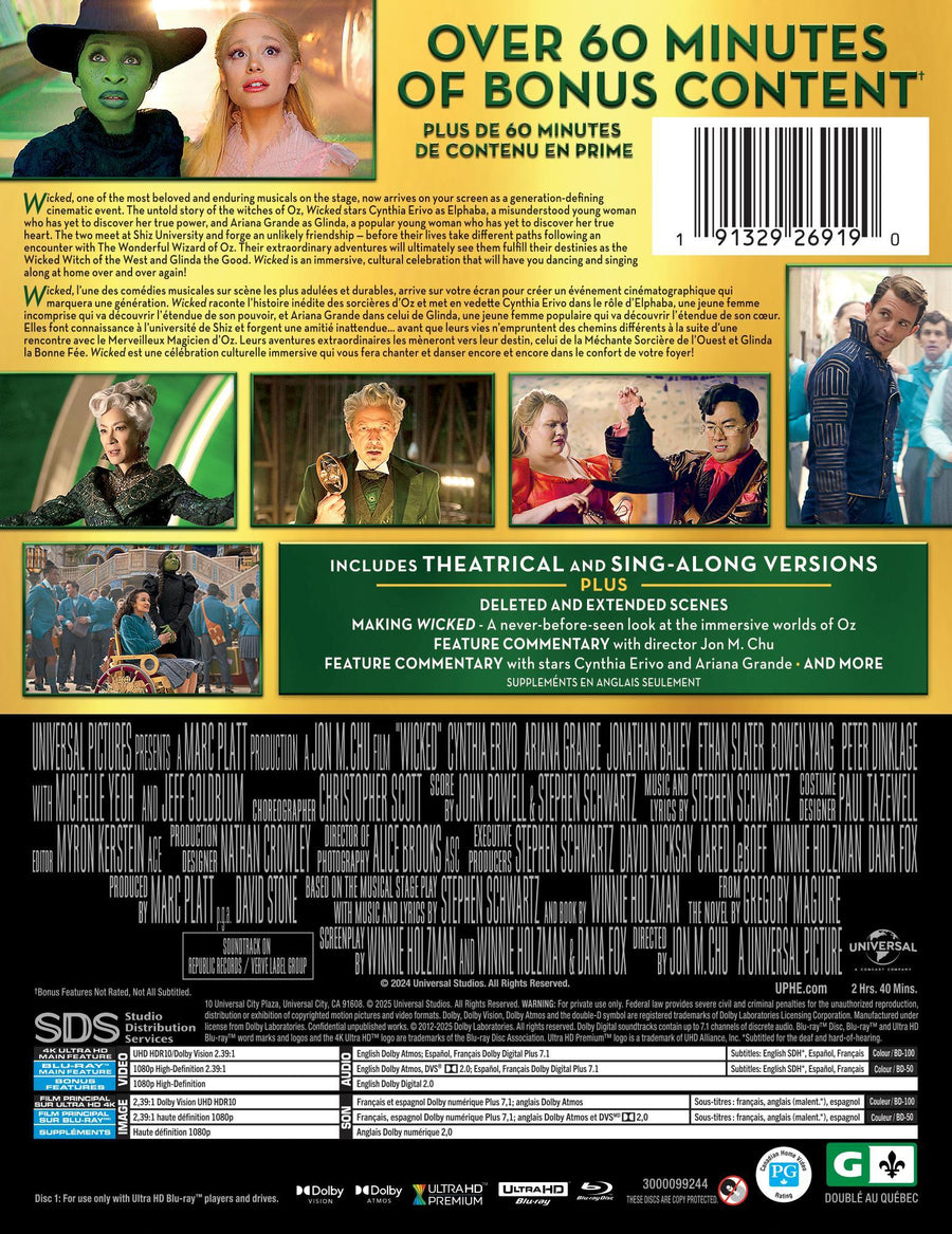 Wicked (4K Ultra HD + Blu-ray) [UHD]