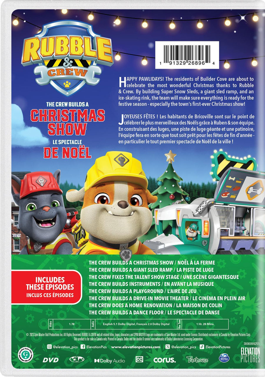 Rubble & Crew: The Crew Builds a Christmas Show [DVD]