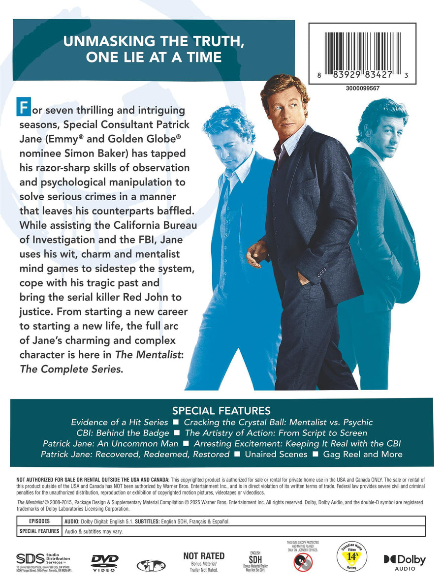 The Mentalist: The Complete Series (Repackage) [DVD]