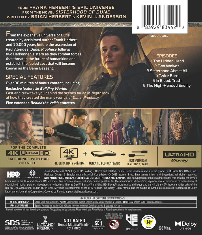 Dune: Prophecy: The Complete First Season [UHD]