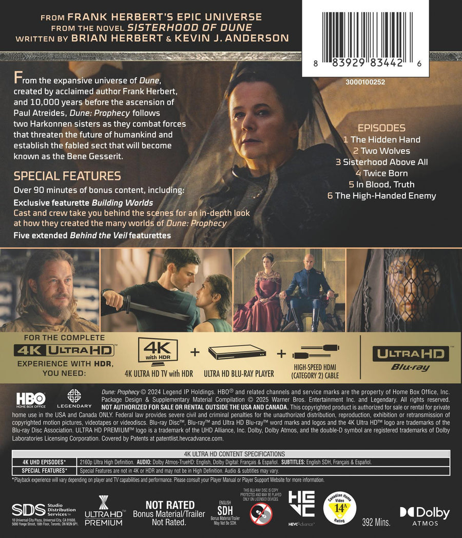 Dune: Prophecy: The Complete First Season [UHD]