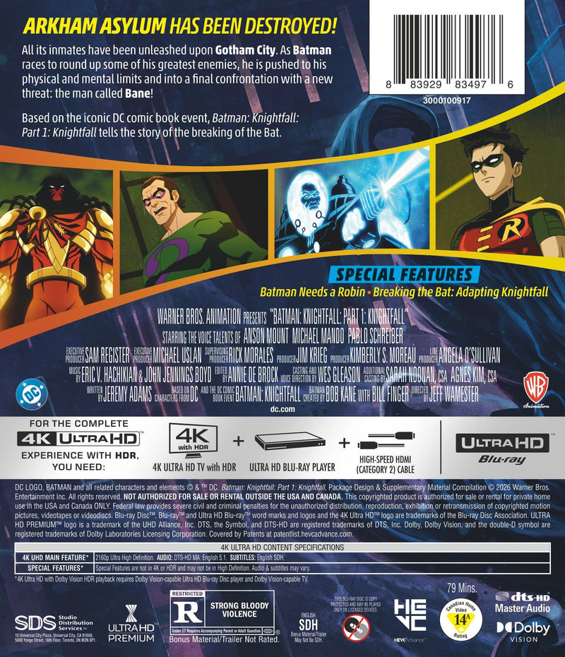 Batman: Knightfall – Part 1: Knightfall [UHD]