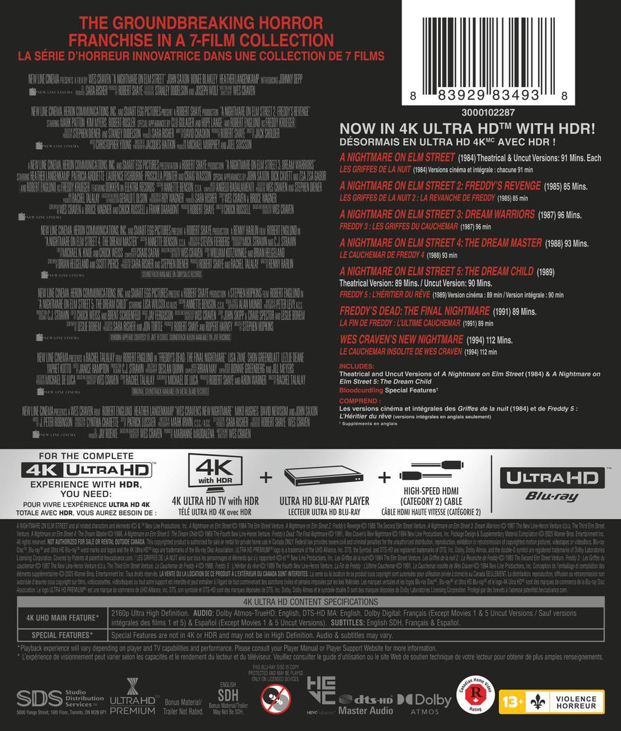 Nightmare on Elm Street, A: 7 Film Collection [UHD]