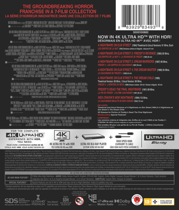 Nightmare on Elm Street, A: 7 Film Collection [UHD]