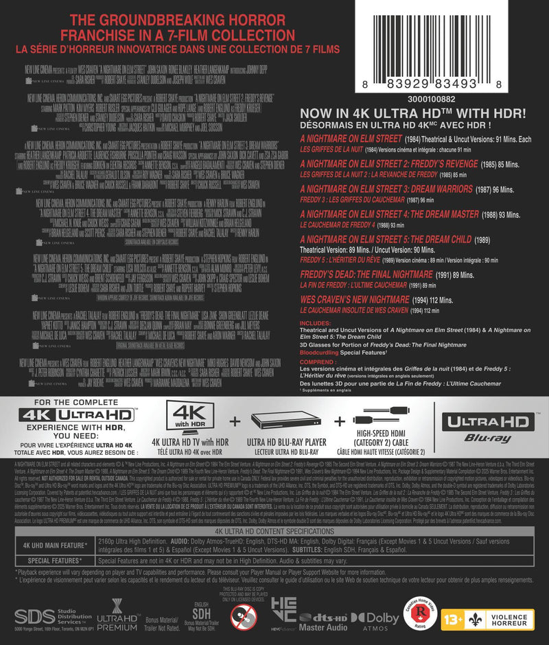 Nightmare on Elm Street, A: 7 Film Collection [UHD]