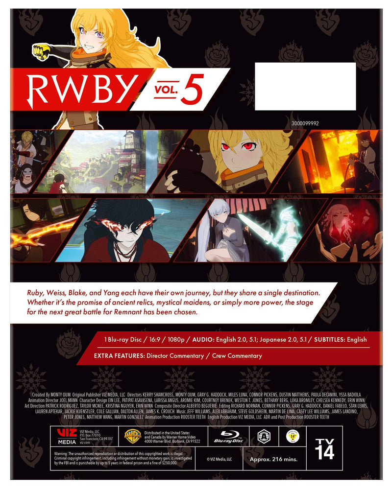 RWBY Volume 5 [Blu-ray]
