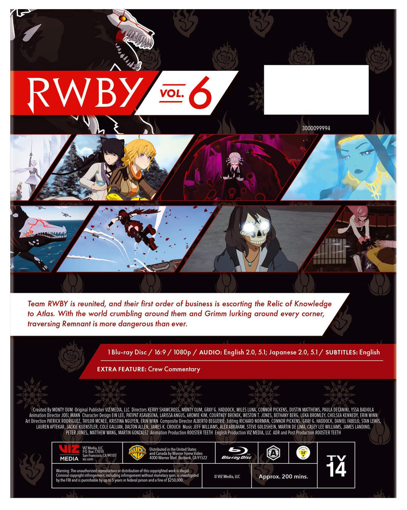 RWBY Volume 6 [Blu-ray]